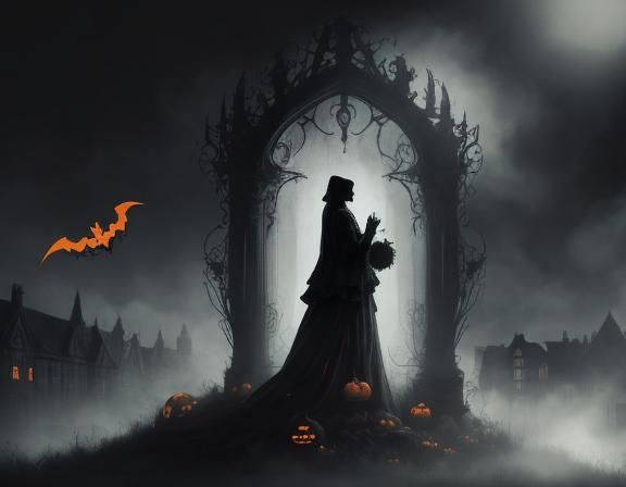 Monsters' Halloween Night Party in Gothic Style