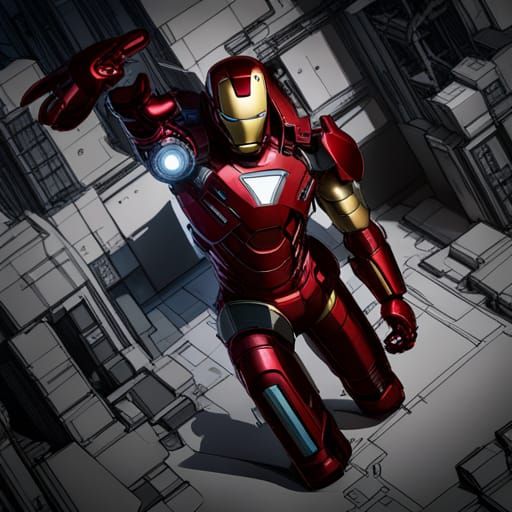 The New Iron Man💥 Suit Blueprint created by Jarvis🤖