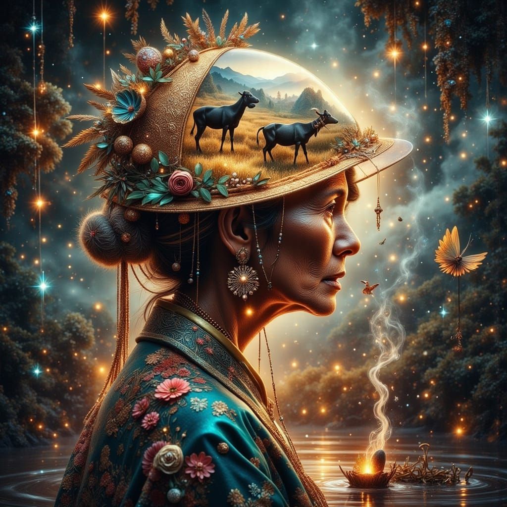 Vietnamese Woman's Memories in Dreamlike Style