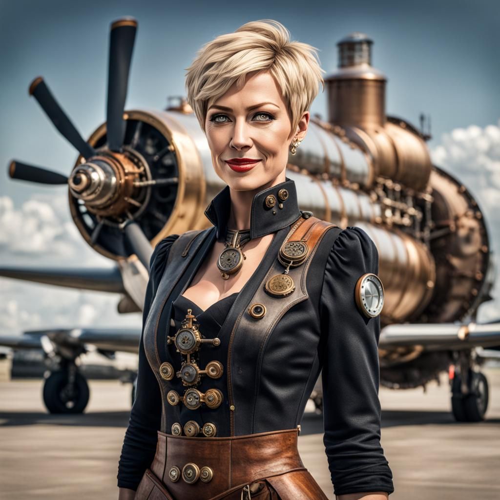 steampunk woman
