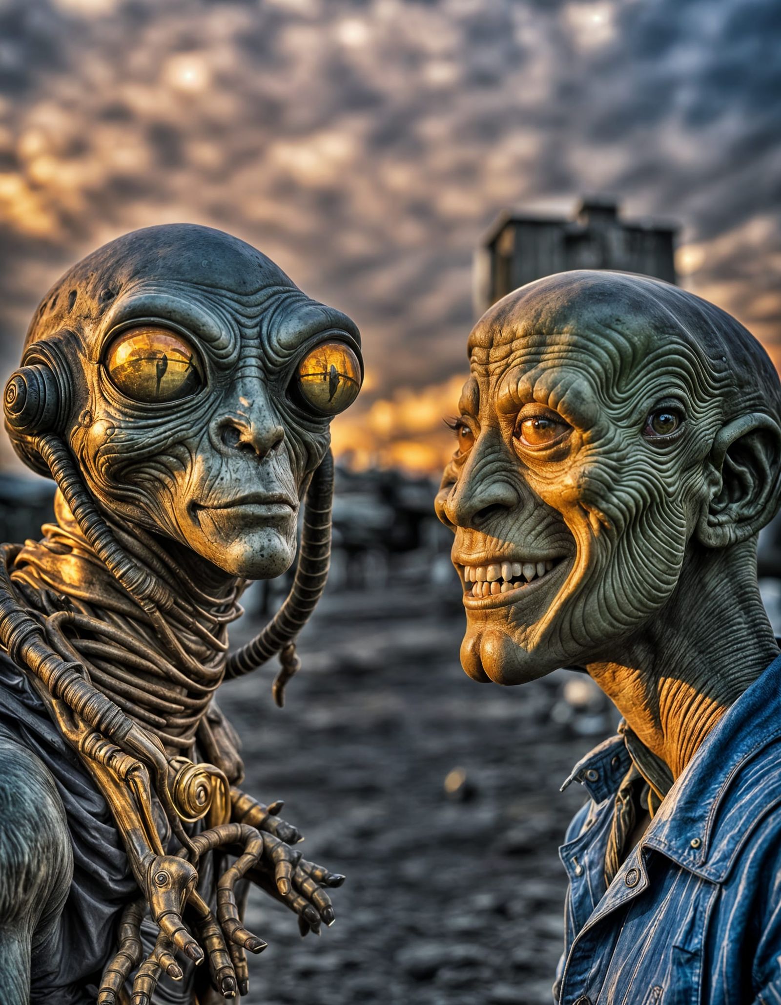 Photorealistic Aliens in Exotic Fashion: Masterpiece Photogr...