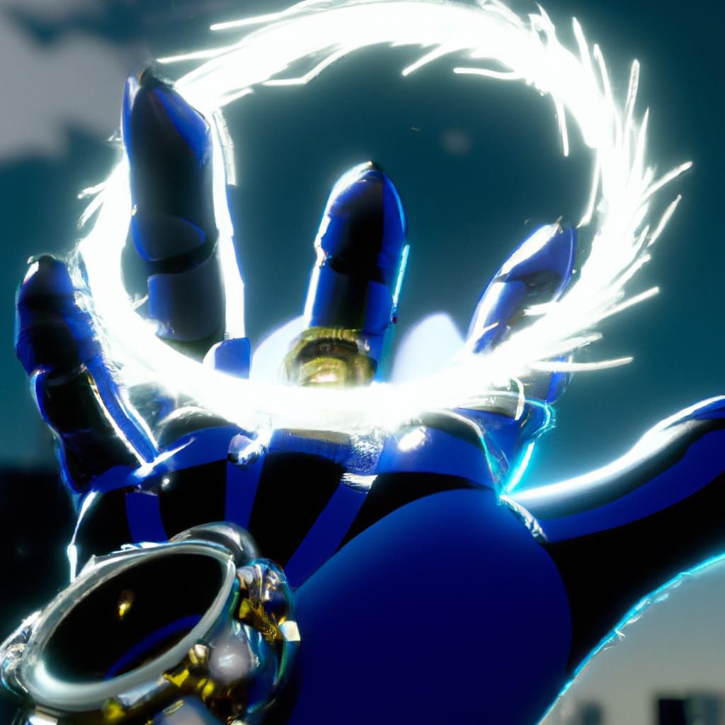 Ultra Instinct Sonic Powers Up: Japanese Anime Art