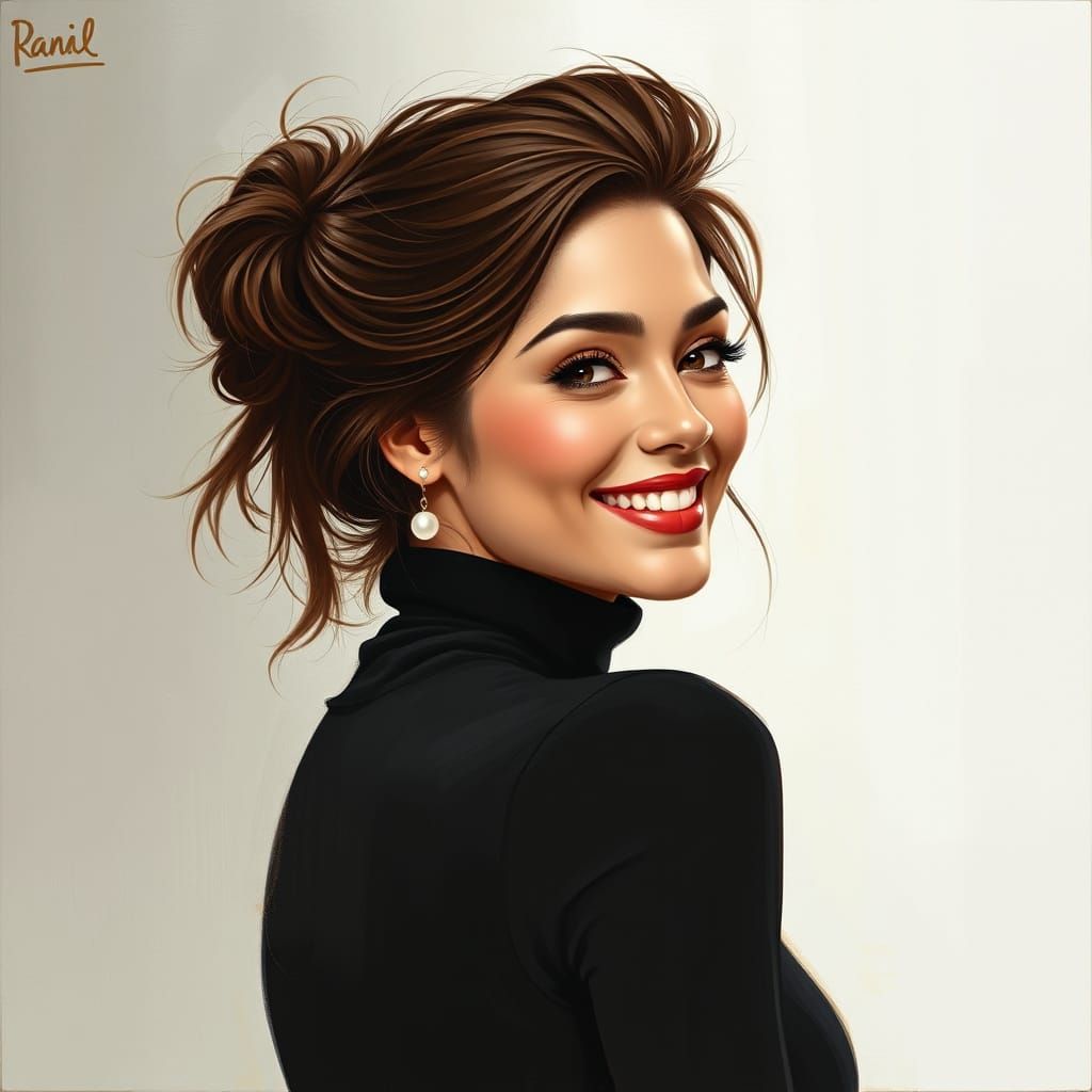Modern Beauty Portrait in Elegance