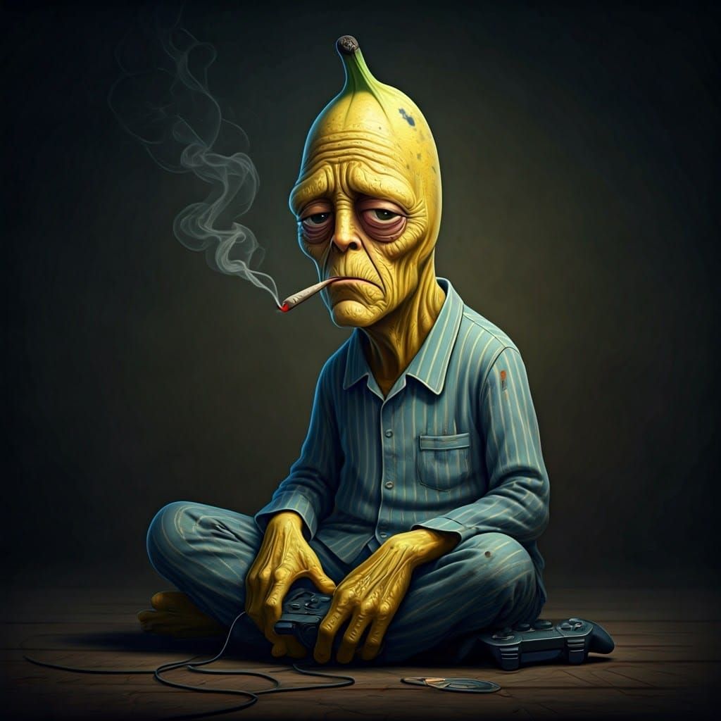 Vibrant Alien in Melancholic Atmosphere