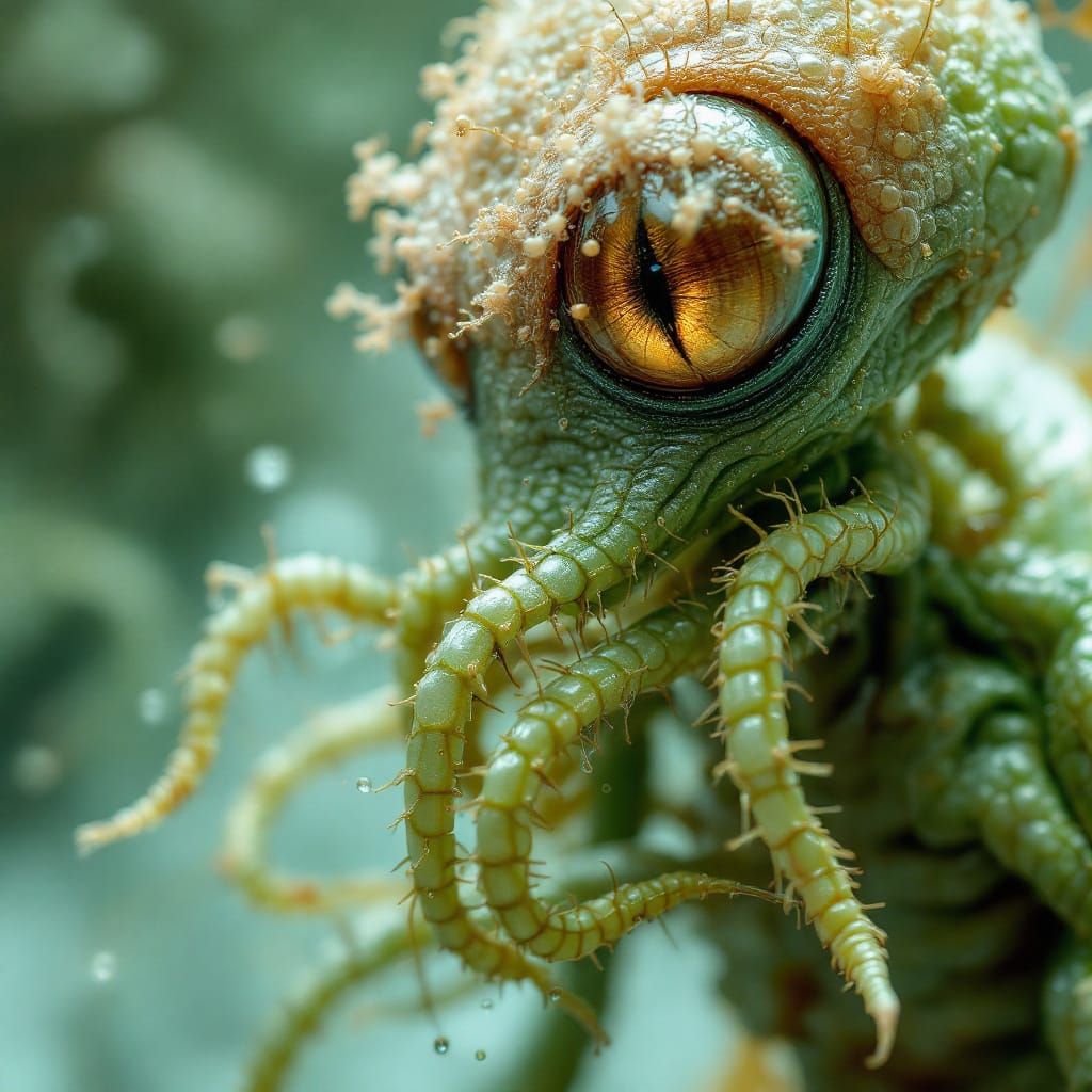Bizarre Aliens in Hyperrealistic Biological Art