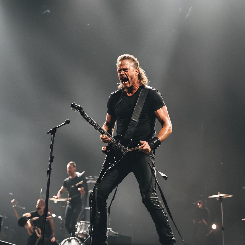 Metallica Live Performance: Cinematic Film Still