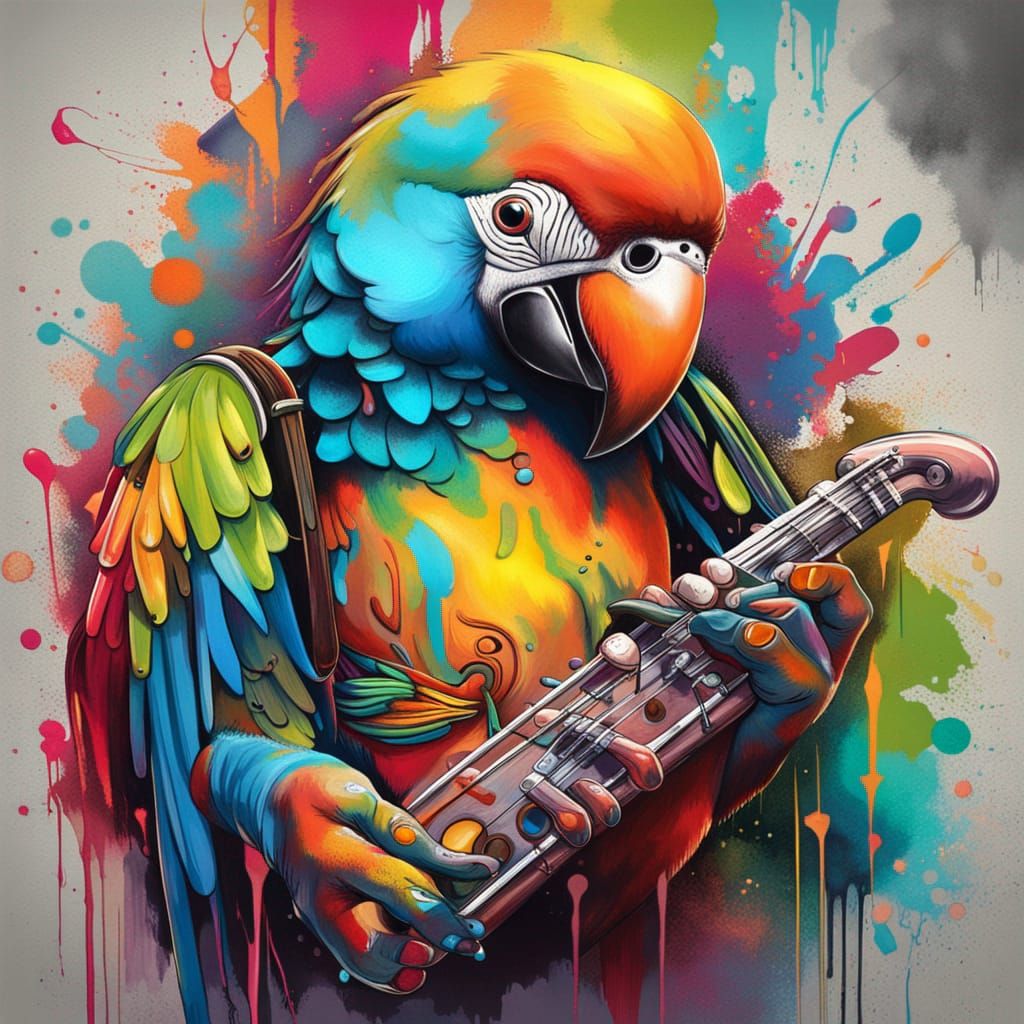 Sax-A-Boom (28/50) Amused Parrot Collection