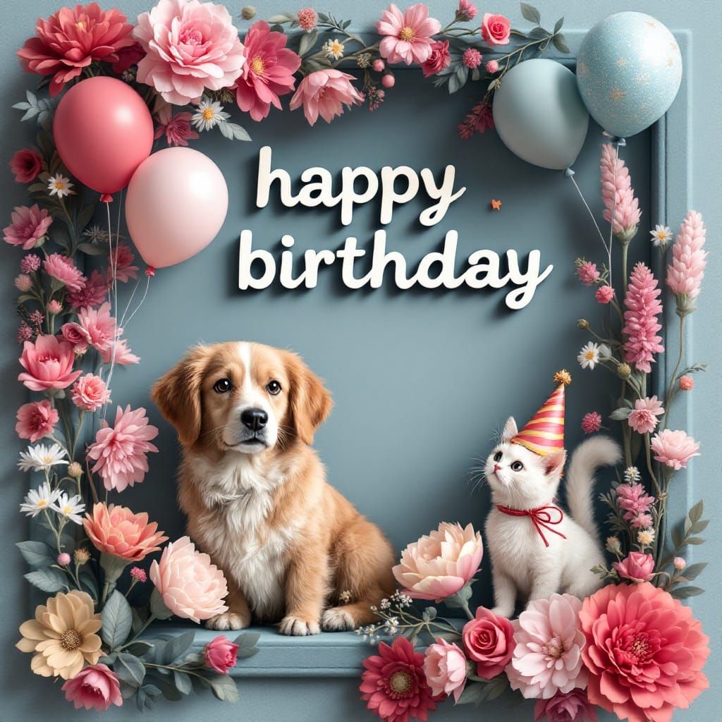 Whimsical Birthday Celebration in 3D