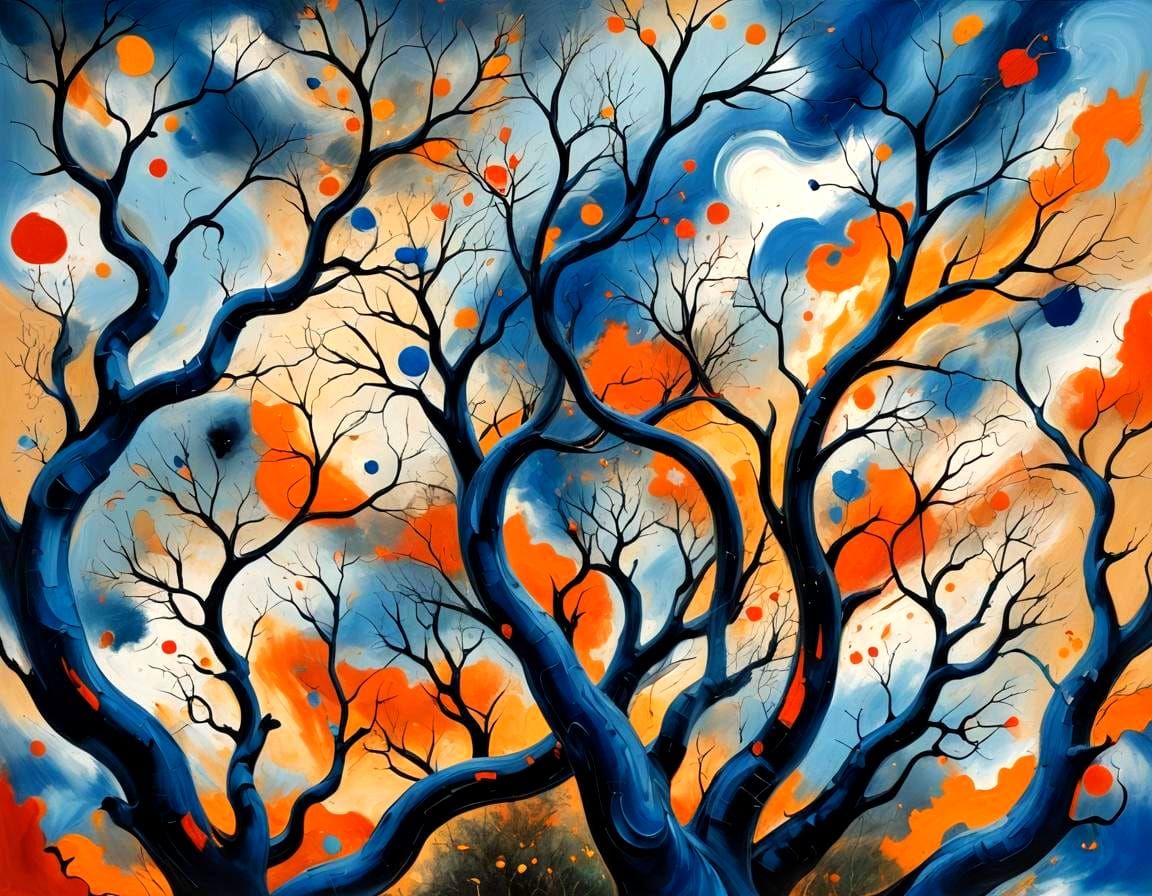 Photorealistic Abstract Watercolor in Surreal Style