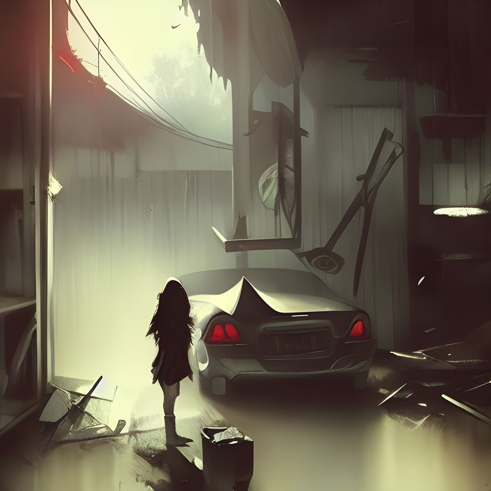 Sinister Garage Yard Sale Art