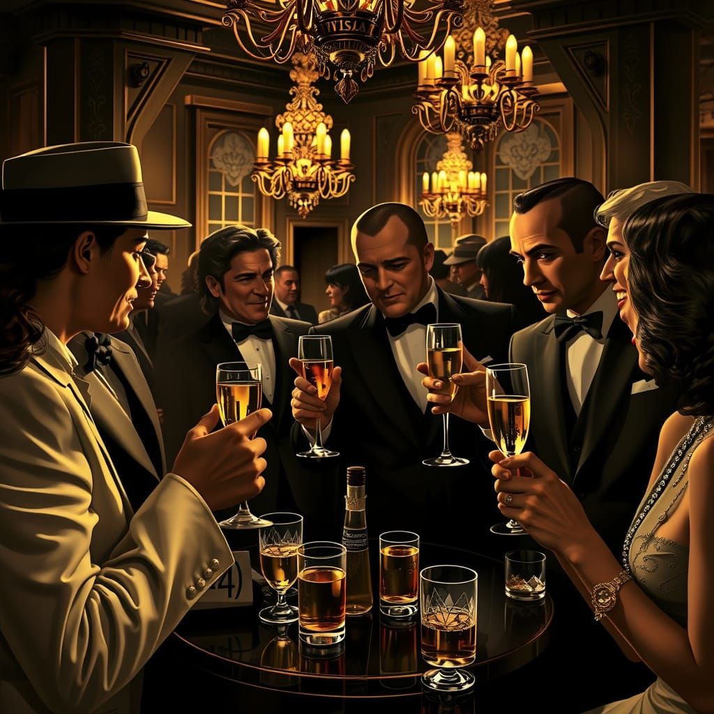 Gangsters' Cocktail Party: Art Deco Film Noir