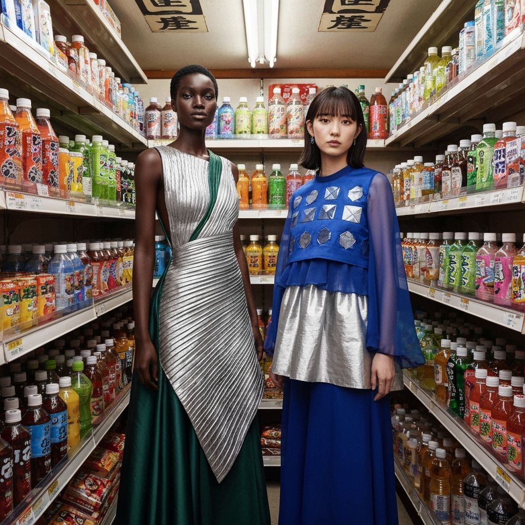 Women in Japanese Store Cinematic Photograph