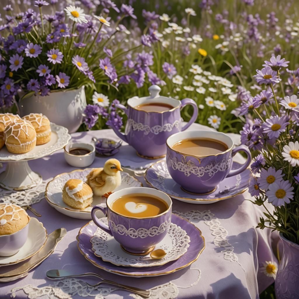 Chick in Mug: Ethereal Fantasy Still Life