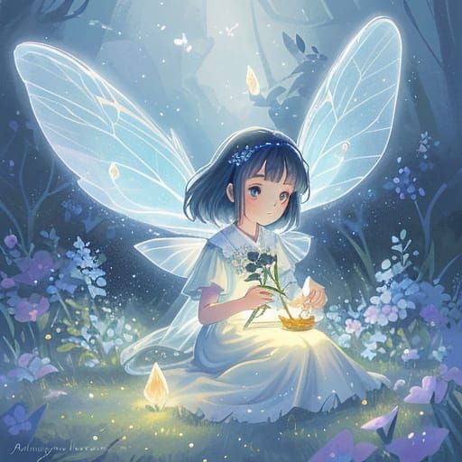 Moonlit Fairy in Whispers of Wonder