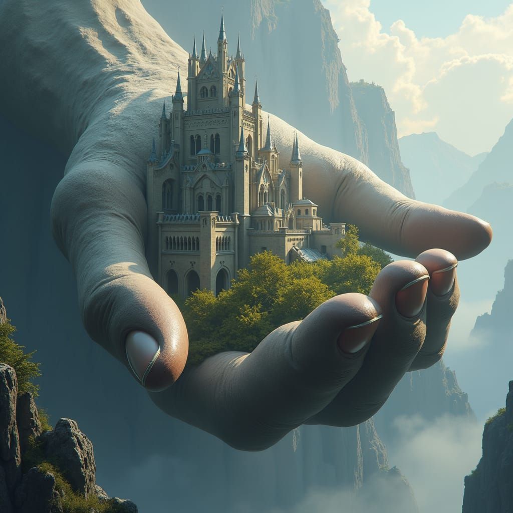 City in Stone Hand: Matte Painting Concept Art