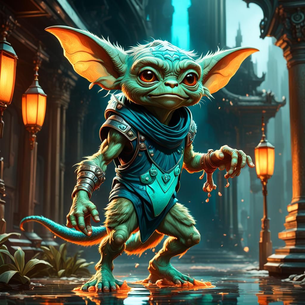Detailed Gremlin Concept Art in Unreal Engine 5