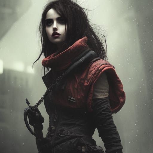 Ana de Armas in Post-Apocalyptic Blade Runner Style