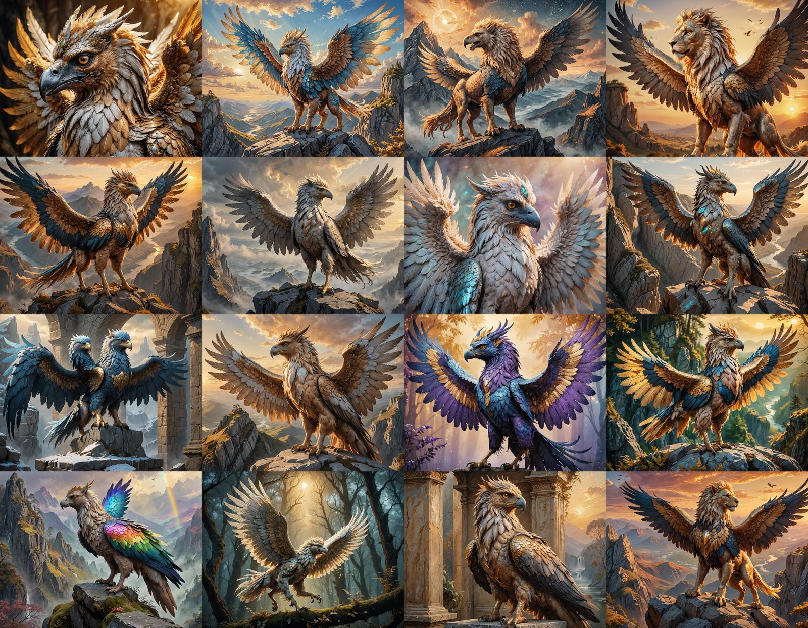 Majestic Griffin Hippogriff Hybrid Creature