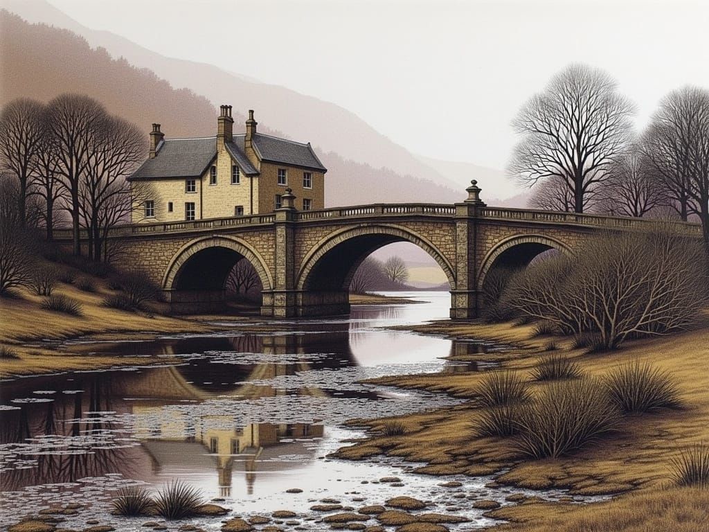 Ancient Highland Bridge Merges Traditional and Modern Art
