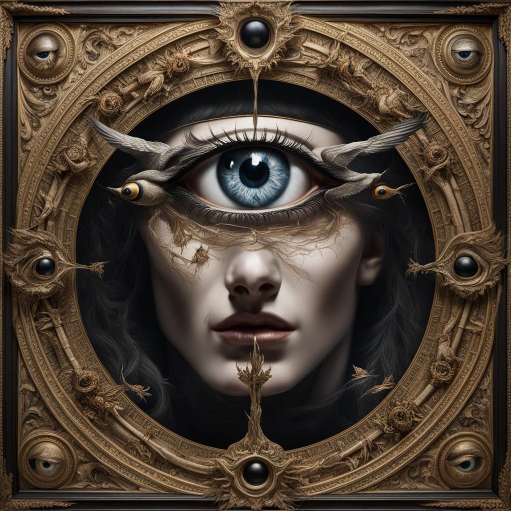 Lucifer and Lilith's Fall in the All-Seeing Eye