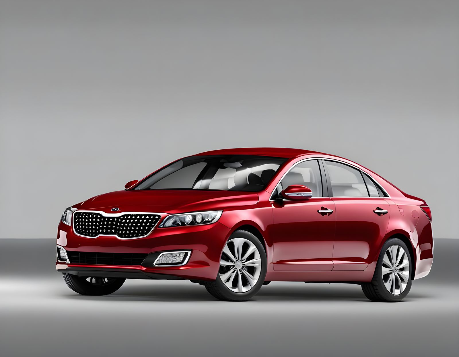 Scarlet Red 2011 Kia MKZ Sedan 3D Render
