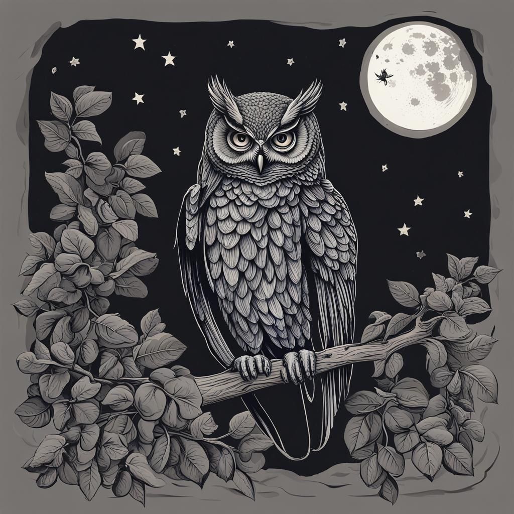 Vintage Broadway Street Scene at Night