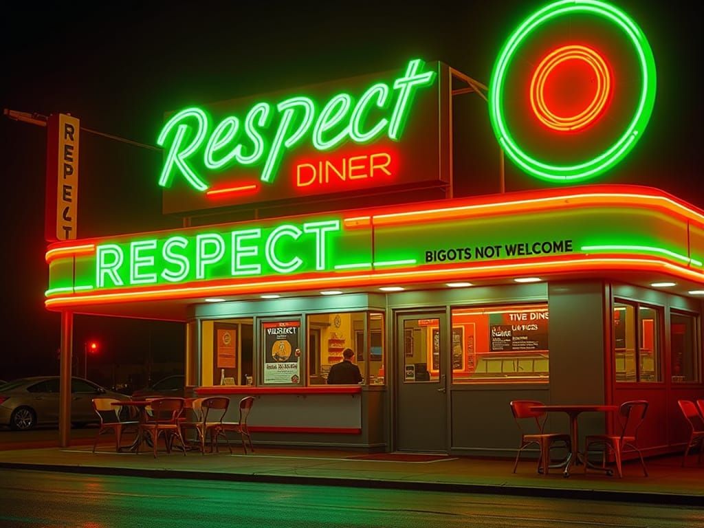 RESPECT DINER - BIGOTS NOT WELCOME