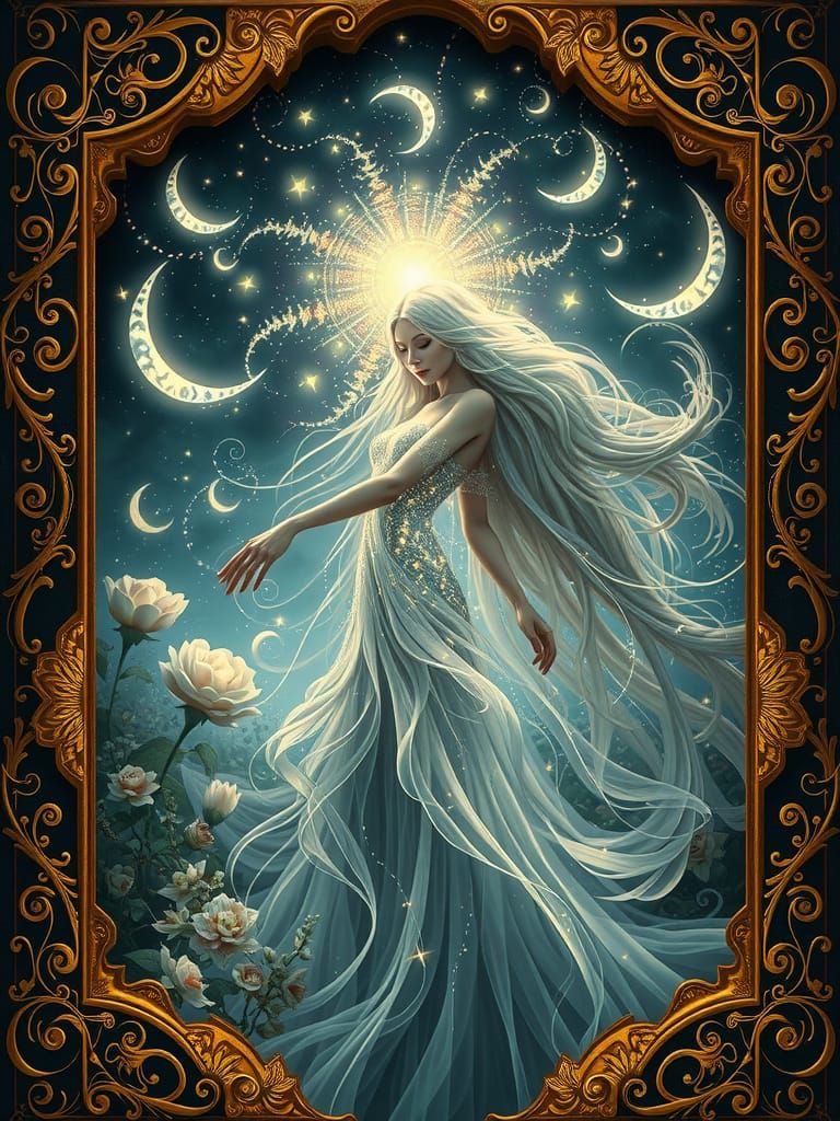 "Gloriana, the Faerie Queene" Tarot Card - 05