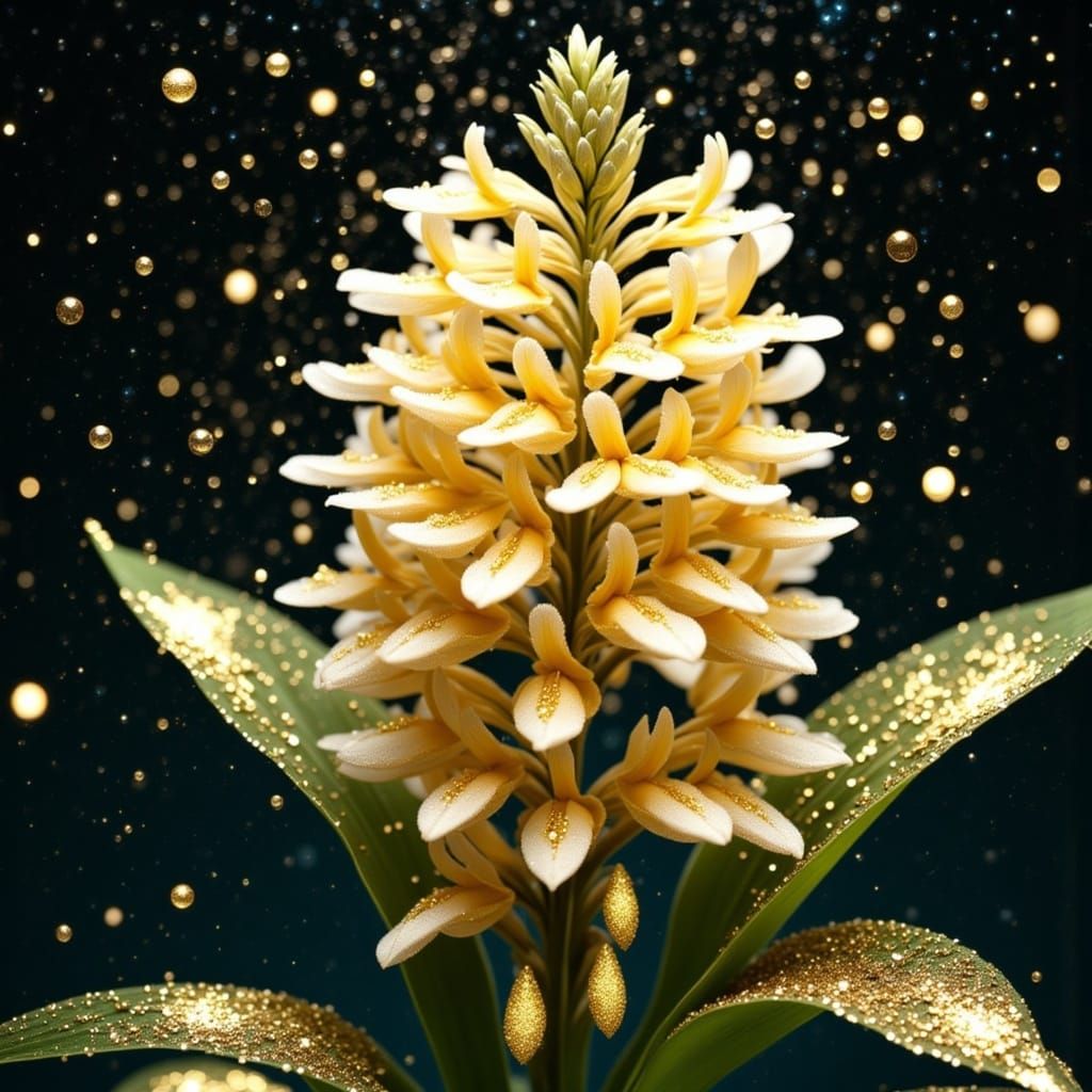 Golden Glitter Rain Illuminates a Vibrant Milky Way in Ether...