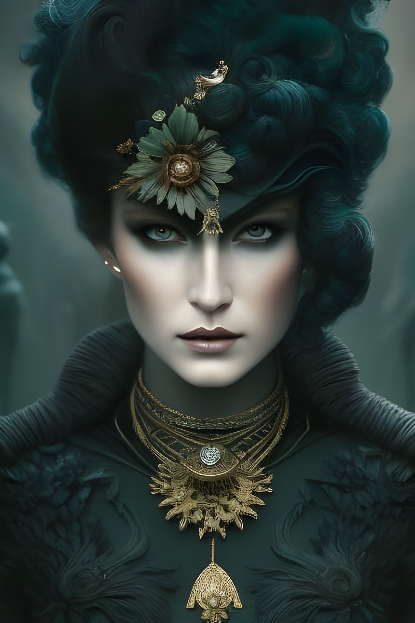 Storm Queen in Hyper-Detailed Digital Illustration