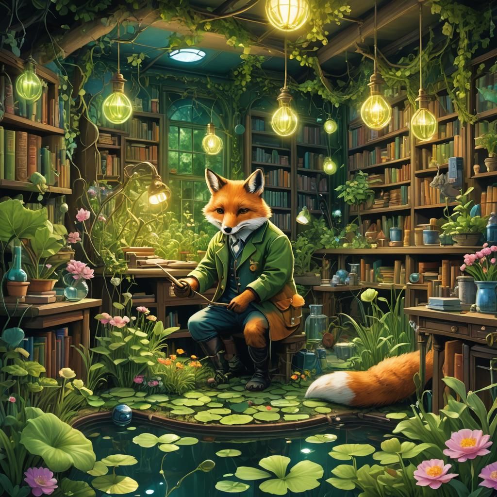 Fox Engineer's Garden Laboratory in Techno-Nature Fusion