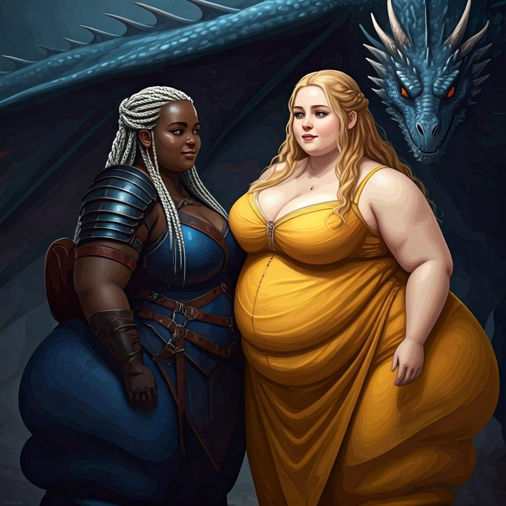 Dragon Rider Girls in Game of Thrones Style