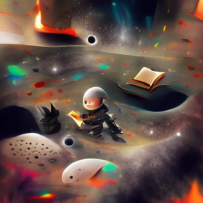 Dark Space Storybook Illustration