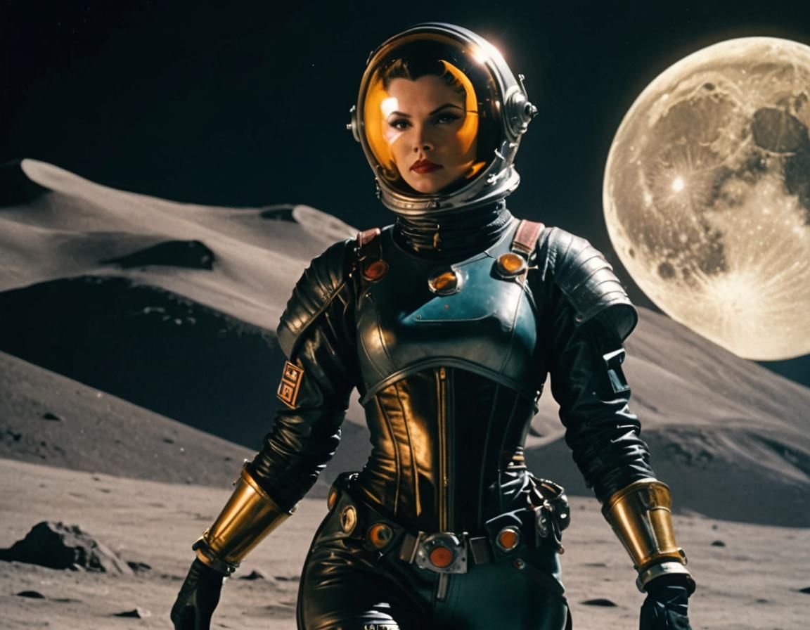 Retro Space Corset: Art Deco Lunar Landing