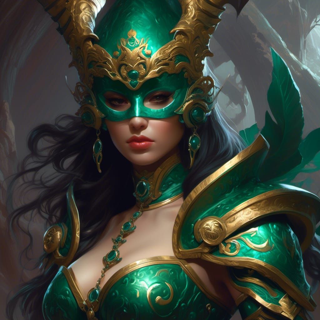 Jade Masked Warrior in Emerald Cave
