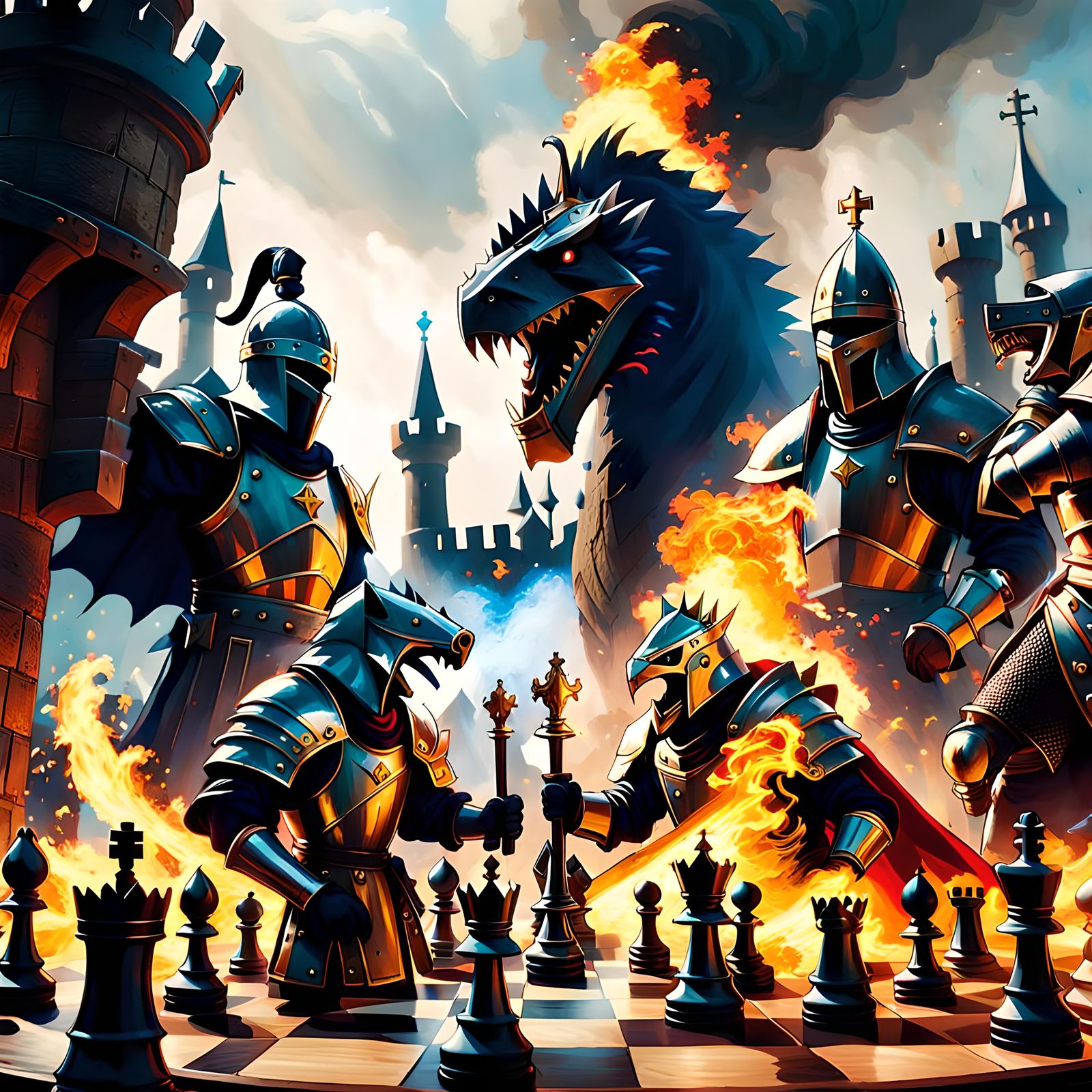Epic Battle Chess: Medieval Adventure on a Giant Game Board