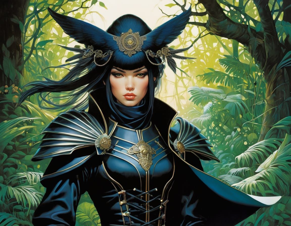 Surreal Fantasy Portrait in Mixed Art Styles