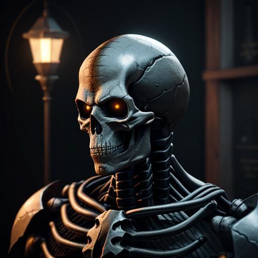 Cobra Skeleton: 3D Game Cinematic Masterpiece