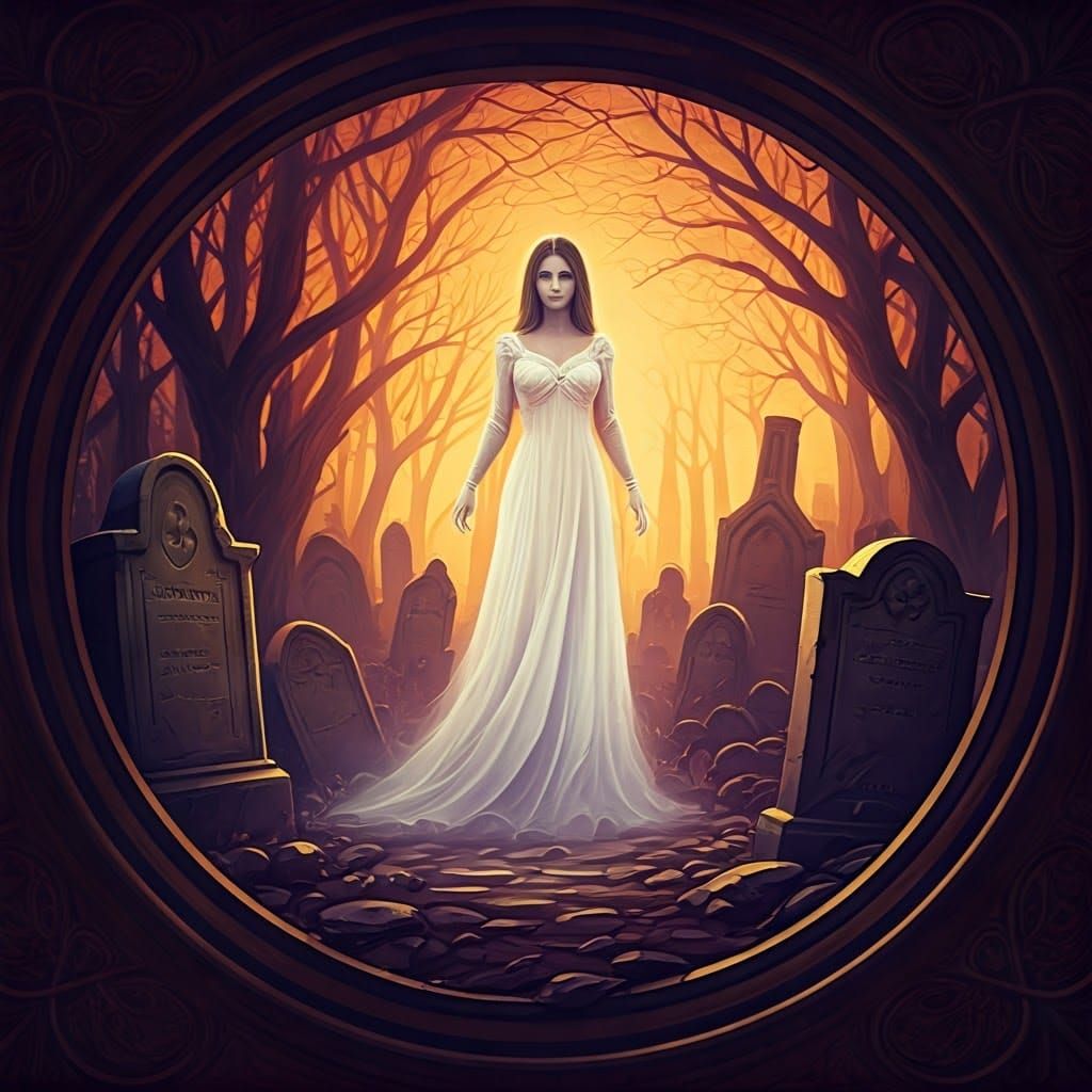 Ghostly Maiden Haunts Forgotten Cemetery