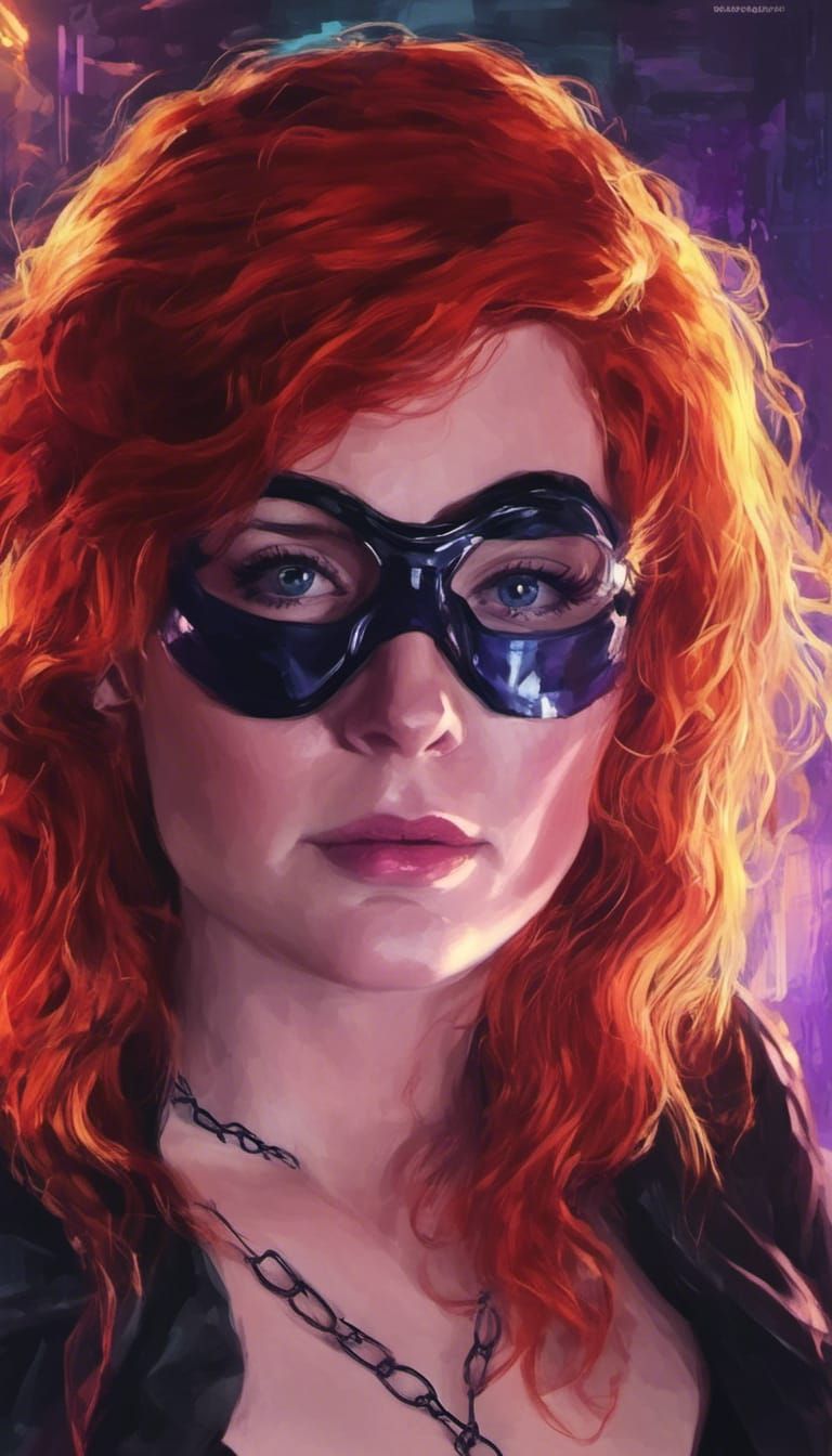 Cyberpunk Portrait with Dynamic Lighting