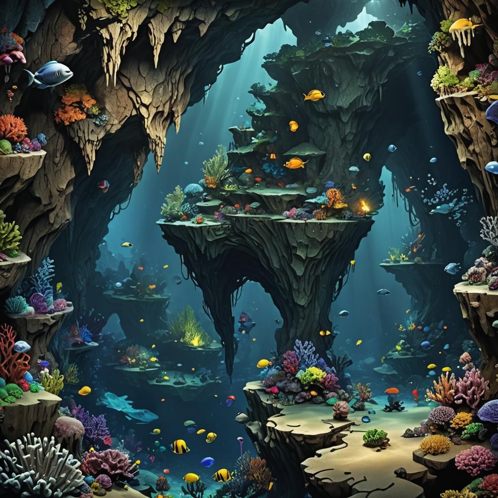 Mysterious Underworld Cave in the Deep Ocean