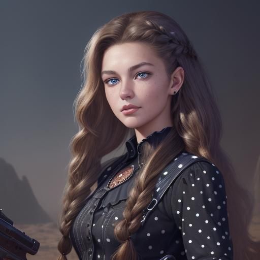 Faith Hill as 1950s Rebel, Detailed Matte Painting