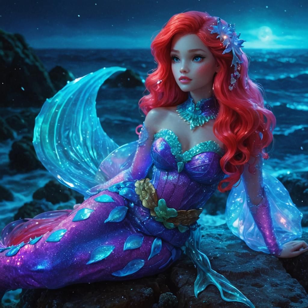 Classic AI-Generated Mermaid Illustration