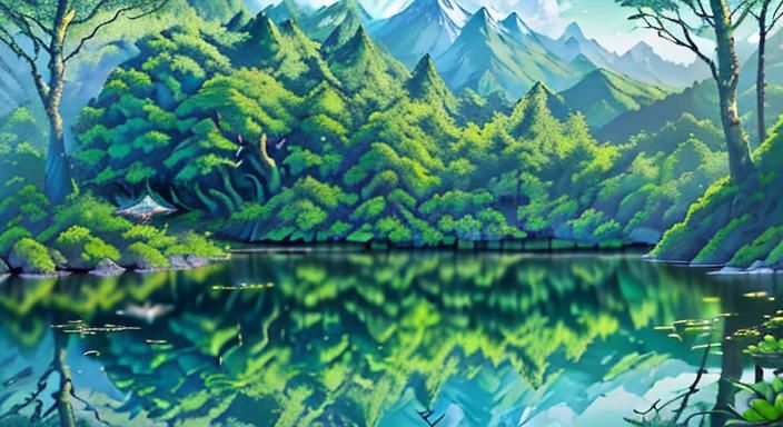 Porcelain Fairy in Surreal Hyperrealistic Forest