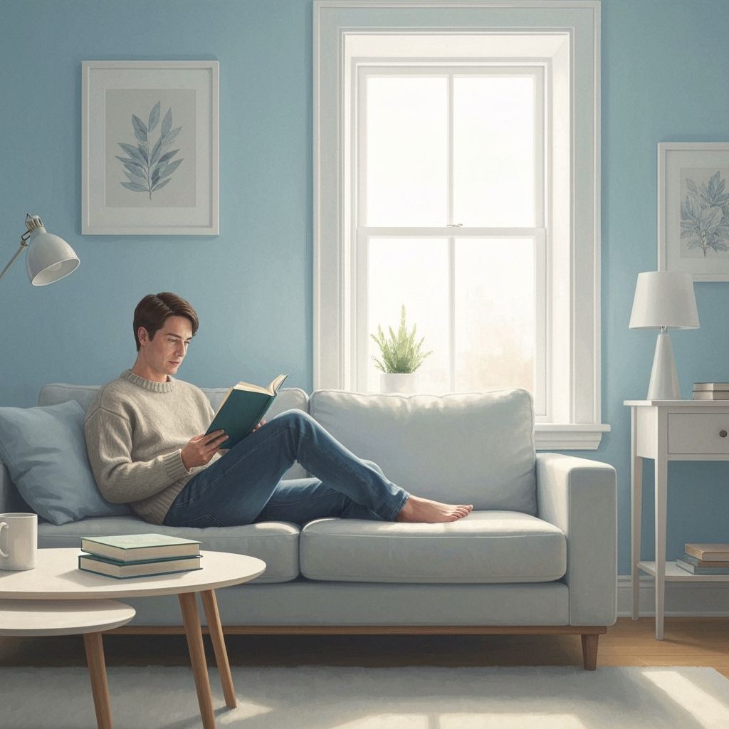 Cozy Recovery Scene in Storybook Illustration Style