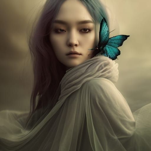 Girl and the Butterfly