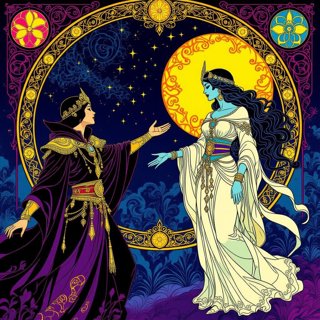 Divine Challenge in Pop Art Style