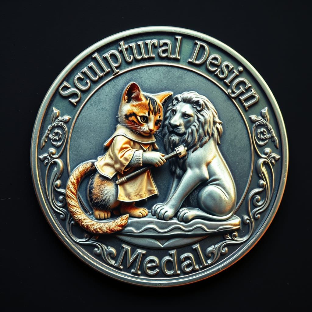 CAT CLAN LOKALYL'S MEDAL FOR SCULPTURAL DESIGN