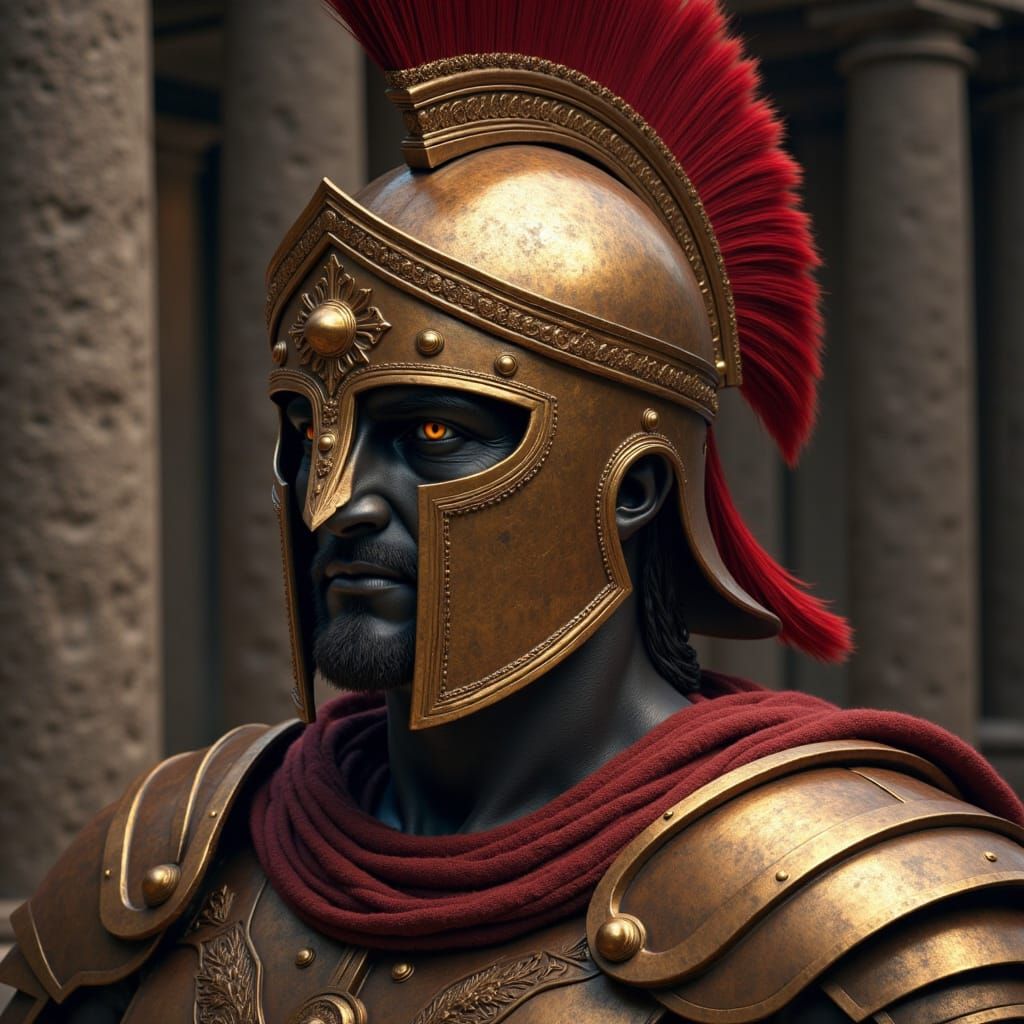 Ares, God of War, in Corinthian Helmet