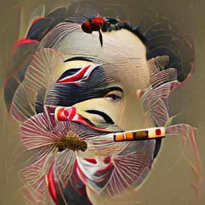 Elegant Geisha in Traditional Japanese Style